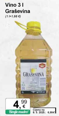 Vino 3 l Graševina