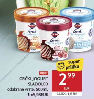 GRČKI JOGURT SLADOLED
