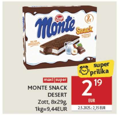MONTE SNACK DESERT