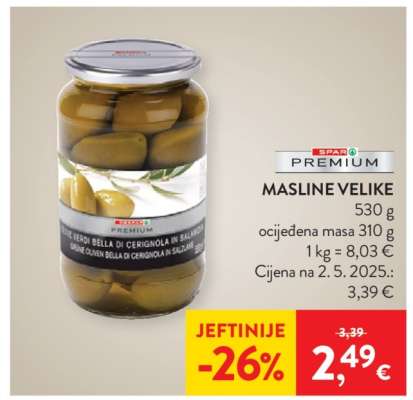 MASLINE VELIKE
