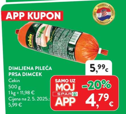 Dimljena pileća prsa Dimcek