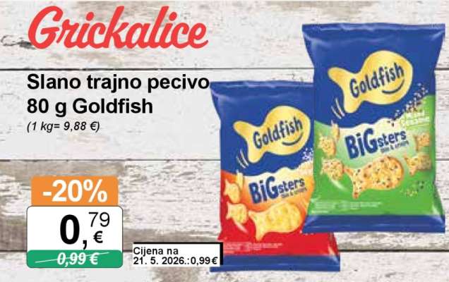 Slano trajno pecivo 80 g Goldfish