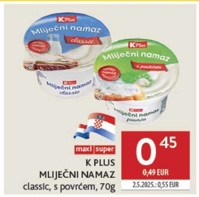K PLUS MLIJEČNI NAMAZ