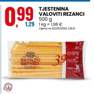 TJESTENINA VALOVITI REZANCI
