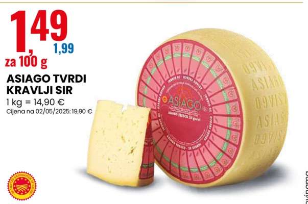 ASIAGO TVRDI KRAVLJI SIR