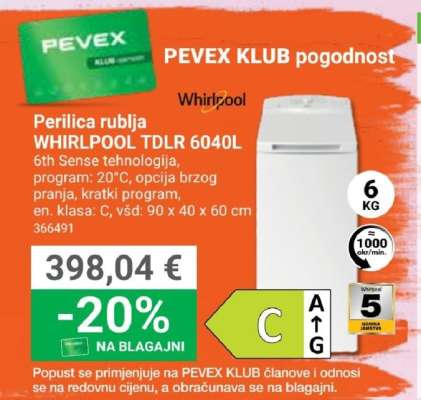 WHIRLPOOL TDLR 6040L