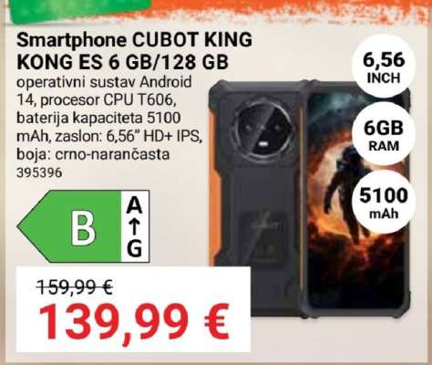 Smartphone CUBOT KING KONG ES 6 GB/128 GB