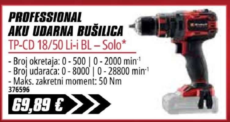 PROFESSIONAL AKU UDARNA BUŠILICA