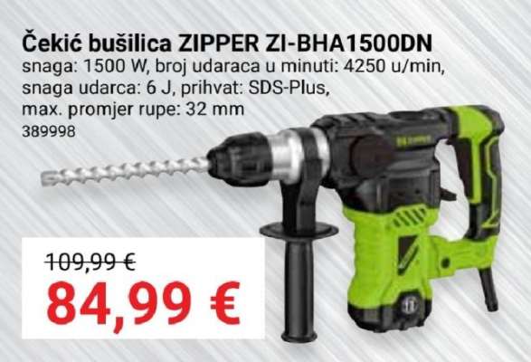 Čekić bušilica ZIPPER ZI-BHA1500DN