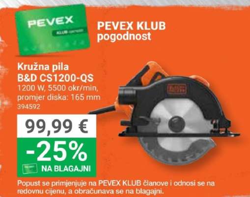 Kružna pila B&D CS1200-QS
