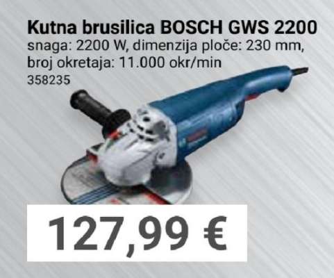 Kutna brusilica BOSCH GWS 2200