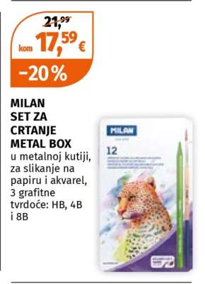 MILAN SET ZA CRTANJE METAL BOX