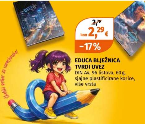 EDUCA BILJEŽNICA TVRDI UVEZ