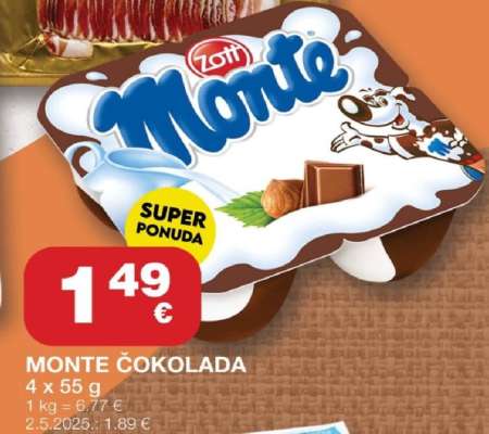 MONTE ČOKOLADA