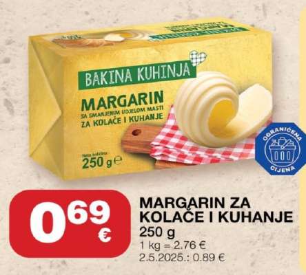Margarin za kolače i kuhanje