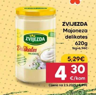 ZVIJEZDA MAJONEZA delikates , 620g