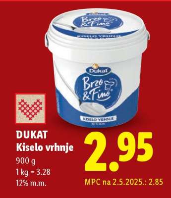 DUKAT Kiselo vrhnje
