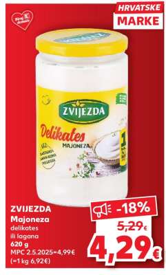 ZVIJEZDA Majoneza delikates ili lagana