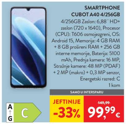 SMARTPHONE CUBOT A40 4/256GB