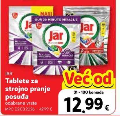 Tablete za strojno pranje posuđa