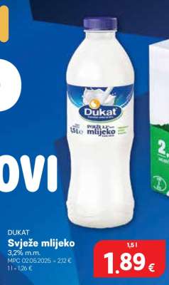 DUKAT Svježe mlijeko