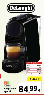 DE LONGHI Nespresso aparat