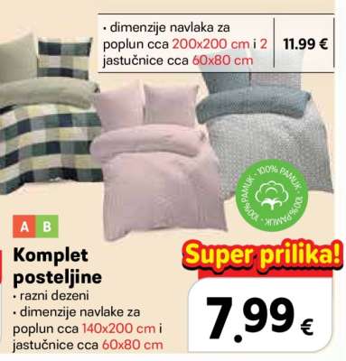 Komplet posteljine