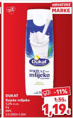 DUKAT Svježe mlijeko