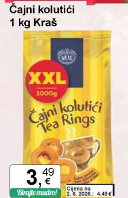 Čajni kolutići 1 kg Kraš