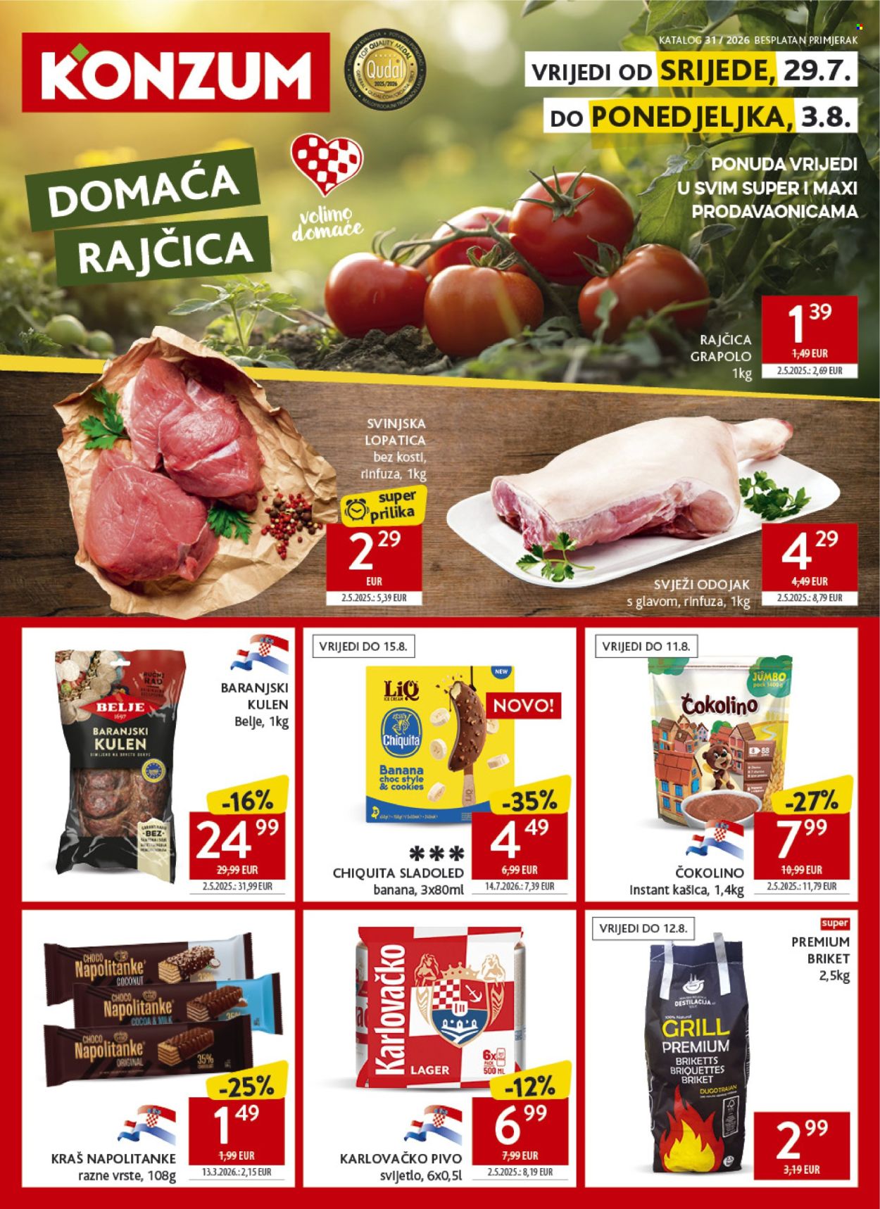 Konzum katalog - 29.07.2026. - 03.08.2026. Stranica 1