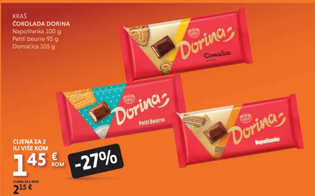 KRAŠ ČOKOLADA DORINA