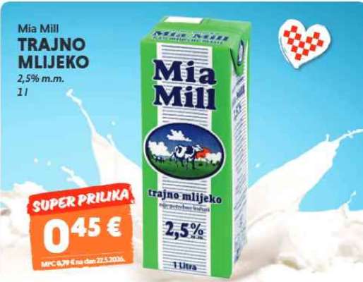 Mia Mill Trajno Mlijeko