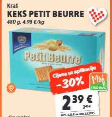 KRAŠ Keks Petit beurre