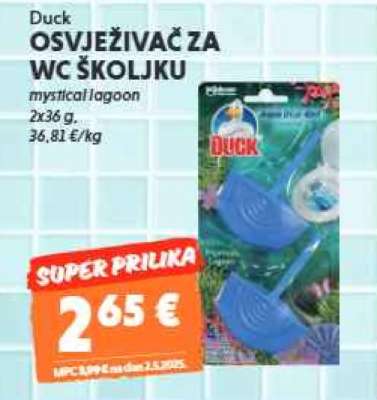 Duck OSVJEŽIVAČ ZA WC ŠKOLJKU