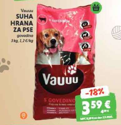 Vauuu Suha hrana za pse