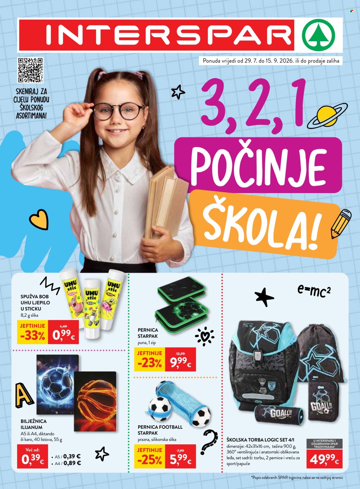 Leták INTERSPAR - 29.7.2026 - 15.9.2026. Strana 1