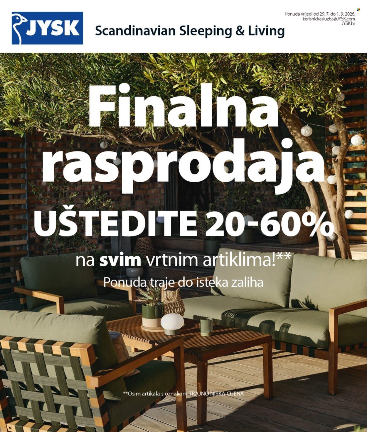 JYSK katalog - 29.07.2026. - 01.08.2026. Stranica 2