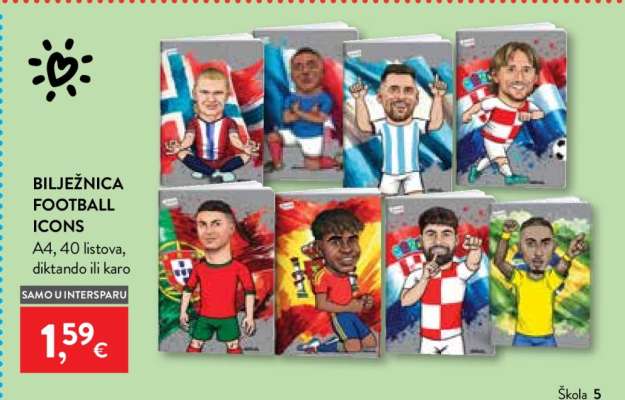 Bilježnica Football Icons