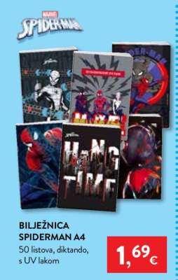 BILJEŽNICA SPIDERMAN A4