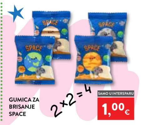 GUMICA ZA BRISANJE SPACE