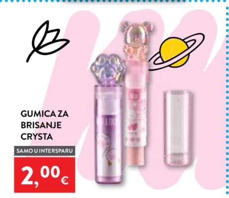 GUMICA ZA BRISANJE CRYSTA