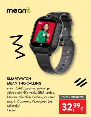Smartwatch meanIT 4G calling