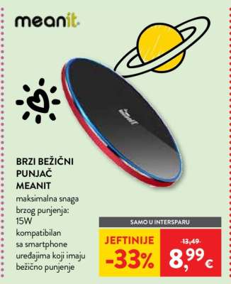 Brzi bežični punjač meanIT