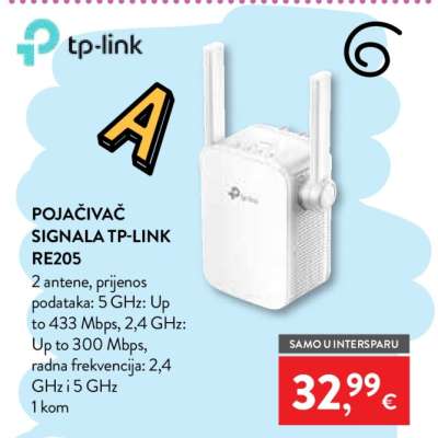 Pojačivač signala TP-Link RE205
