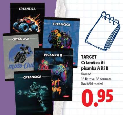 TARGET Crtančica ili pisanka A ili B