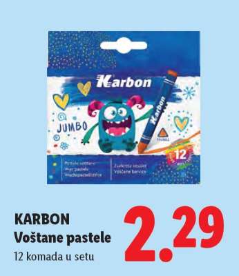 KARBON Voštane pastele