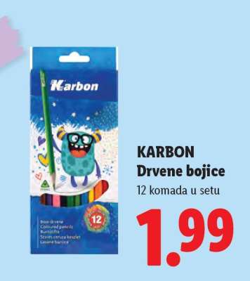 KARBON Drvene bojice