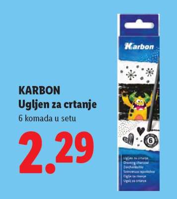 KARBON Ugljen za crtanje