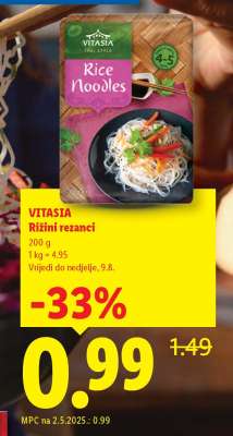 VITASIA Rižini rezanci