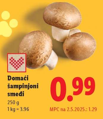 Domaći šampinjoni smeđi